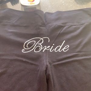 Wedding Day BRIDE cotton XL front zip jogging suit